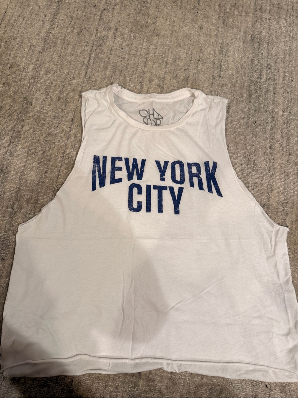 Chaser White 'New York City' Graphic Muscle Tank